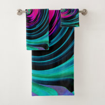 Abstrato de preto e turquesa Dramático