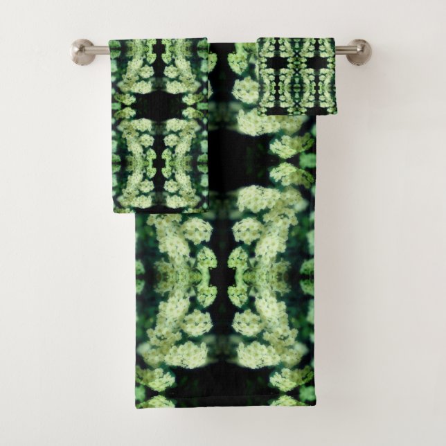 Conjunto De Toalhas Abstrato de Rambling Wild White Roses (Insitu)