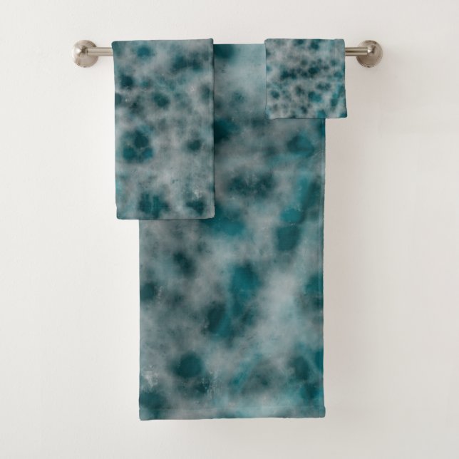 Conjunto De Toalhas Abstrato de Tártaro Marble (Insitu)