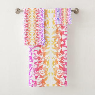Conjunto De Toalhas Abstrato de várias cores