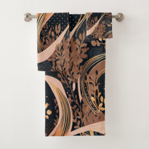 Conjunto De Toalhas Abstrato floral, bolinhas, vinhas