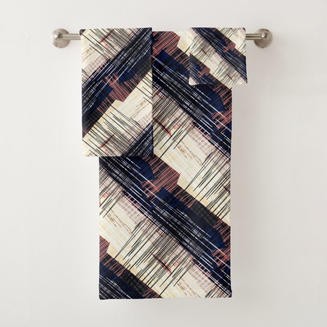 Conjunto De Toalhas Abstrato geométrico (Insitu)