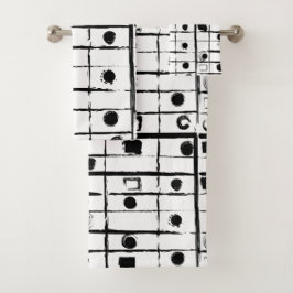 Conjunto De Toalhas abstrato geométrico