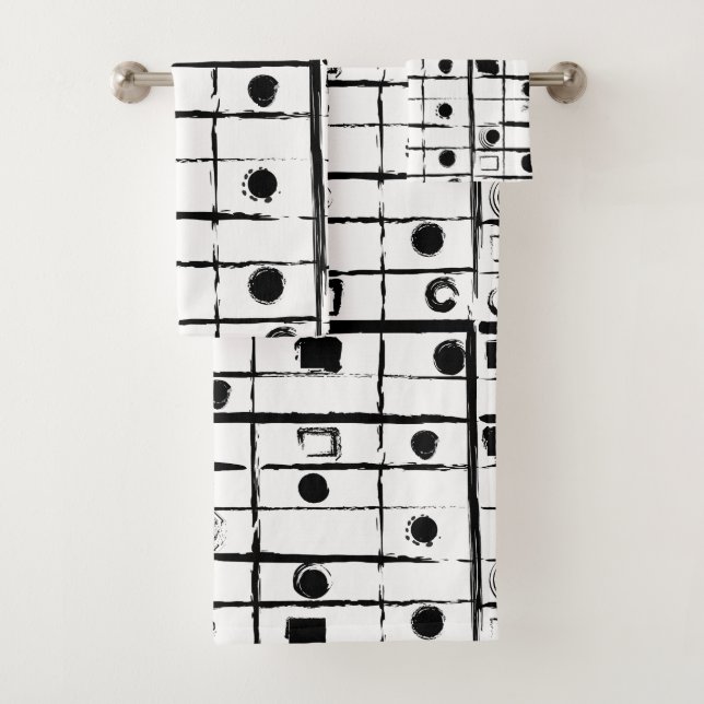 Conjunto De Toalhas abstrato geométrico (Insitu)