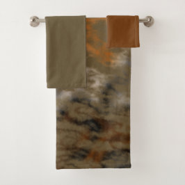 Conjunto De Toalhas Abstrato ouro