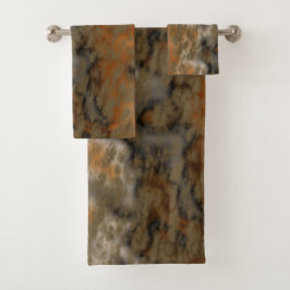 Conjunto De Toalhas Abstrato ouro