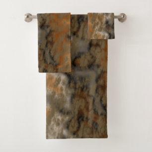 Conjunto De Toalhas Abstrato ouro