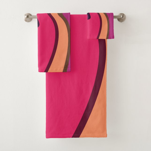 Conjunto De Toalhas Abstrato Wavy Blanket Design (Insitu)