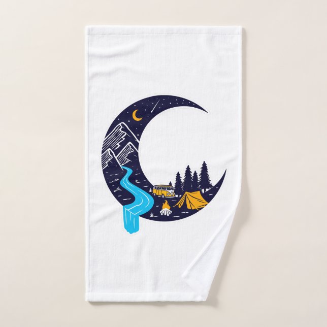 Conjunto De Toalhas Acampamento Crescent Moon Adventure (Toalha de mão)