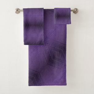 Conjunto De Toalhas Aceitação Padrão de Boho Eclético Violet