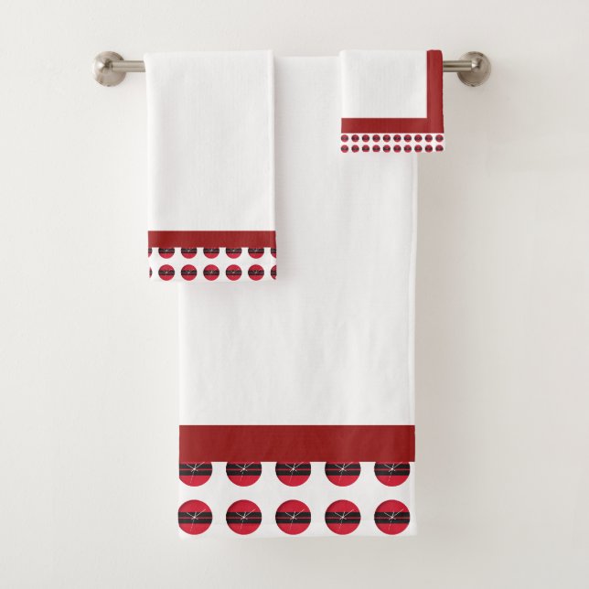Conjunto De Toalhas Acessório de Rosto de Relógio Novo Branco (Insitu)