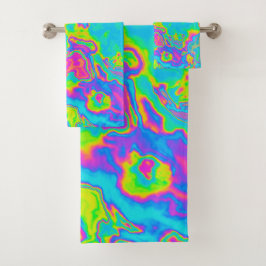 Conjunto De Toalhas Ácido Marble