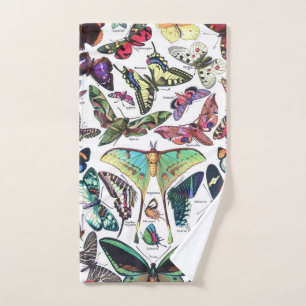 Conjunto De Toalhas Adolphe Millot "Borboletas" 3.