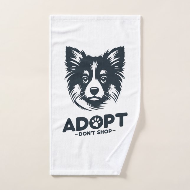 Conjunto De Toalhas Adopt don't shop 3 (Toalha de mão)