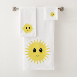 Conjunto De Toalhas Adorável Sol Feliz