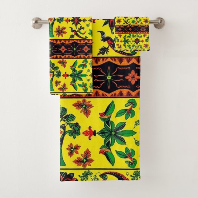 CONJUNTO DE TOALHAS AFRICANO (Insitu)