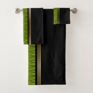 Conjunto De Toalhas Água verde-oliva
