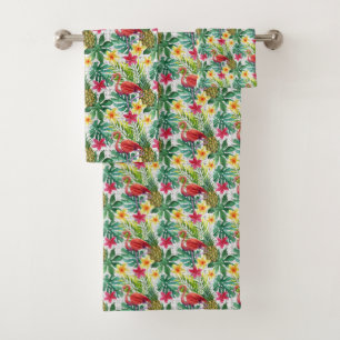 Conjunto De Toalhas Aguarela tropical
