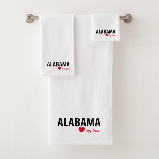 Conjunto De Toalhas Alabama, meu amor (Insitu)