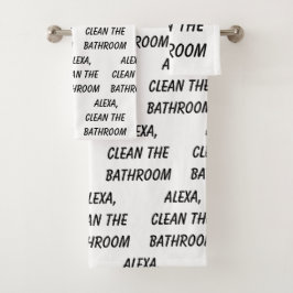 Conjunto De Toalhas Alexa, limpe o banheiro