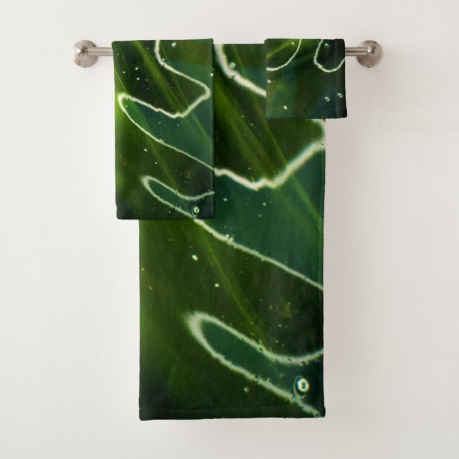 Conjunto De Toalhas Algas Verdes e Btcna Água (Insitu)