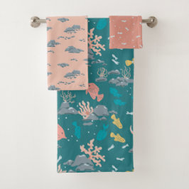 Conjunto De Toalhas Alguma Coisa De Crianças Fishy