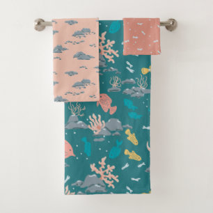 Conjunto De Toalhas Alguma Coisa De Crianças Fishy