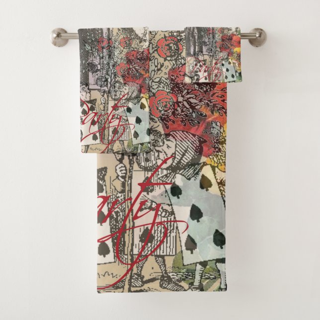 Conjunto De Toalhas Alice no País das Maravilhas Cortina Arte Clássica (Insitu)