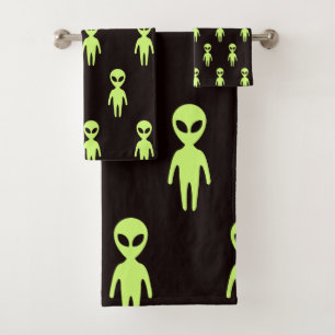 Conjunto De Toalhas Alienígena dos Homens Verdes