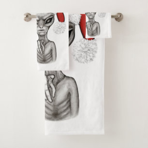 Conjunto De Toalhas Alienígena ruim, Natal pesado!