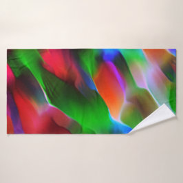 Conjunto De Toalhas Alivio e profundidade verdes e vermelhos escuros