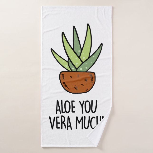 Conjunto De Toalhas Aloe Vera (Toalha de Banho)