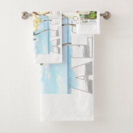 Conjunto De Toalhas Aloha 01