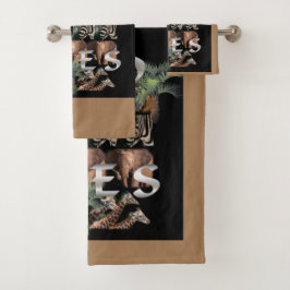 Conjunto De Toalhas Amantes da Vida Selvagem
