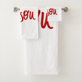 Conjunto De Toalhas Amar Coleção de Presentes