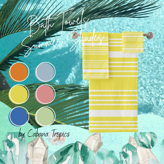 Conjunto de Toalhas Amarelas e Brancas (Criador carregado)