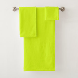 Conjunto De Toalhas  Amarelo Chartreuse (cor sólida) 