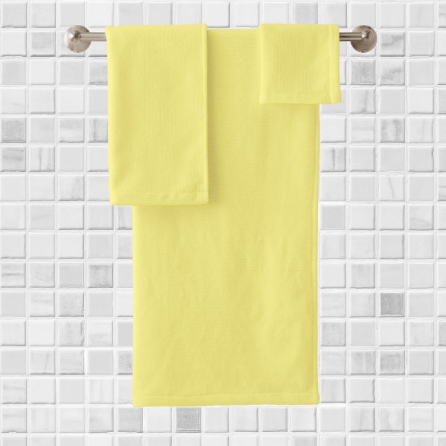 Conjunto De Toalhas Amarelo: Cor Sólida Uniforme (Criador carregado)
