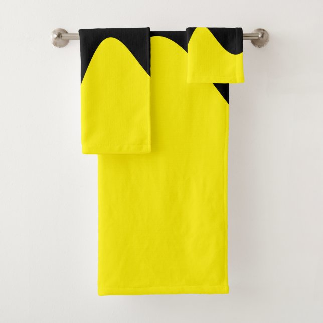 Conjunto De Toalhas Amarelo moderno do rio preto (Insitu)