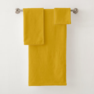 Conjunto De Toalhas Amarelo Mostarda