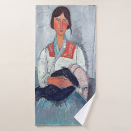 Conjunto De Toalhas Amedeo Modigliani - Mulher cigana com bebê