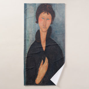 Conjunto De Toalhas Amedeo Modigliani - Mulher com Olhos Azuis