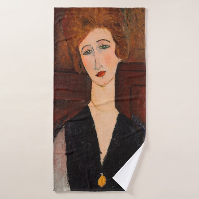 Conjunto De Toalhas Amedeo Modigliani - Retrato de uma Mulher (Toalha de Banho)
