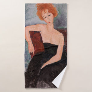 Conjunto De Toalhas Amedeo Modigliani - Vestido da Noite Ruiva