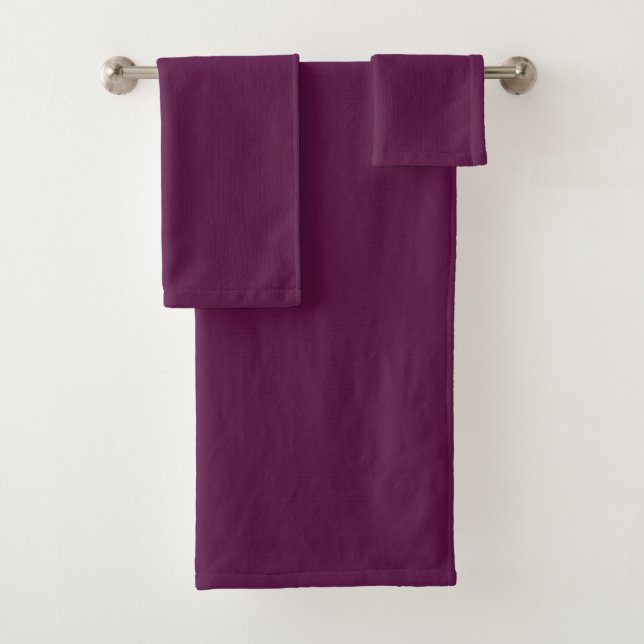 Conjunto De Toalhas ameixa (cor sólida)  (Insitu)