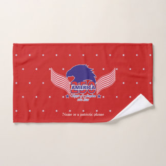 Conjunto De Toalhas América 250º- Espírito de Liberdade- Em Vermelho
