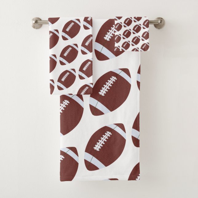 Conjunto De Toalhas American Football Gridiron Ball Patterno (Insitu)