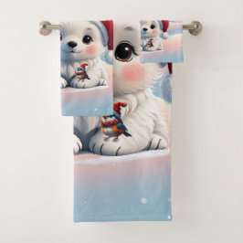 Conjunto De Toalhas Amigos num mundo de fantasia.