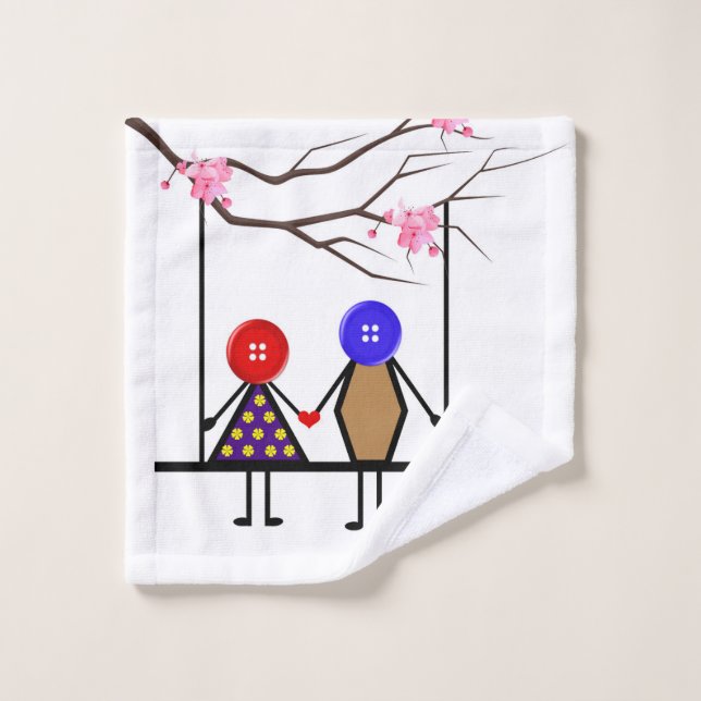Conjunto De Toalhas amor (Pano de lavar)