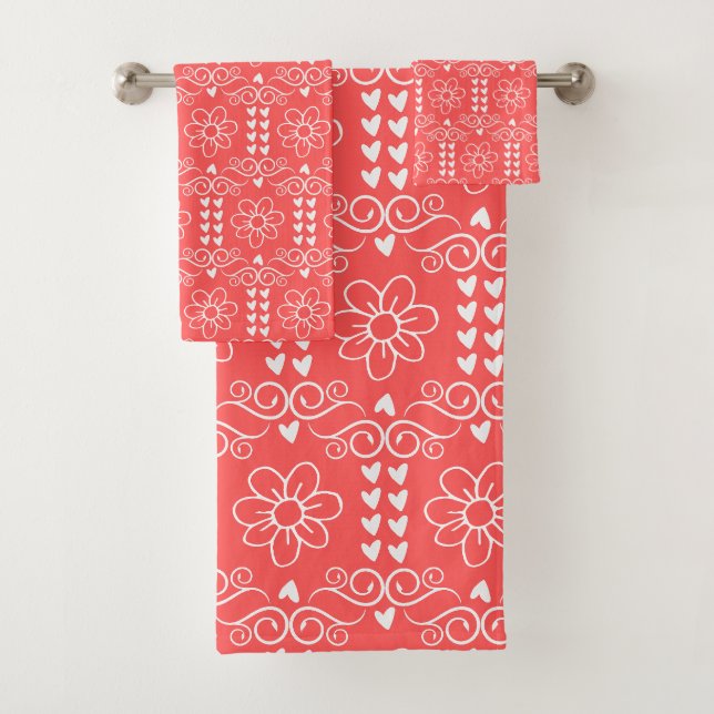 Conjunto De Toalhas Amor em Flor (Insitu)
